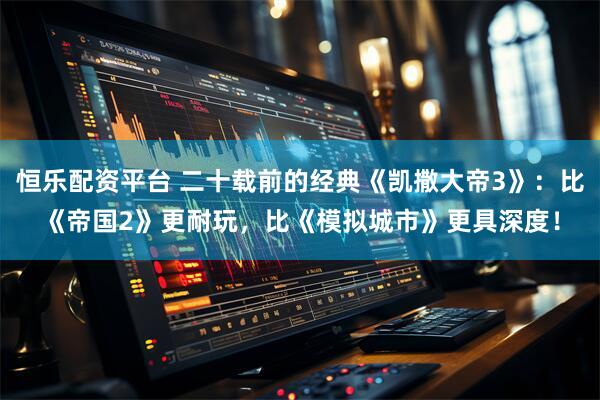 恒乐配资平台 二十载前的经典《凯撒大帝3》:比《帝国2》更耐玩,比《模拟城市》更具深度!