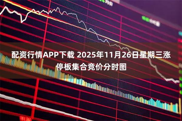 配资行情APP下载 2025年11月26日星期三涨停板集合竞价分时图